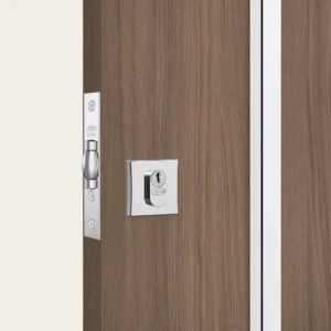 Fechadura Pivotante 1005 Roseta Quadrada Externa Cromada Stam