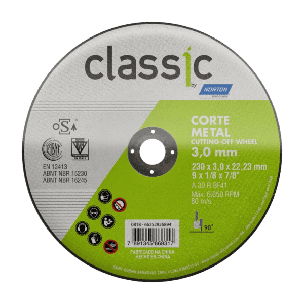 Disco de corte 3mm Classic - ar302 Norton - Imagem 2