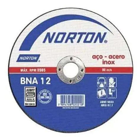 Disco de corte fino bna12 e bna22 - Norton