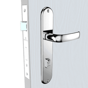 Fechadura externa cromada - 55mm - Soprano
