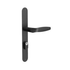 Fechadura estreita externa preta 522 - 21mm